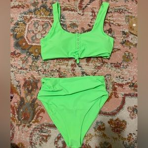 High waisted swimsuit